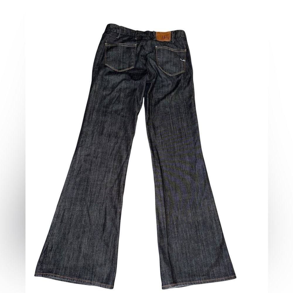 Shio Super Dark Wash Flared Jeans - Picture 4 of 5